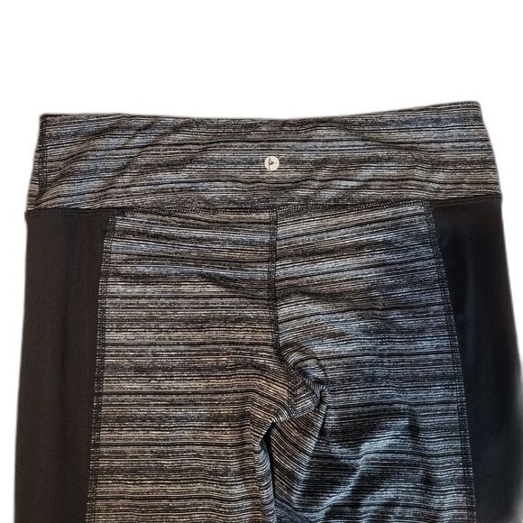 90 Degree by Reflex Large Women's Black Grey Leggings Stretch Activewear - Picture 7 of 8